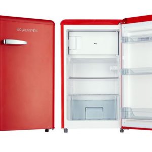 Wolkenstein <br> KS95RTFR <br> Retro-Tisch-Kühlschrank Mit Gefrierfach – Rot
