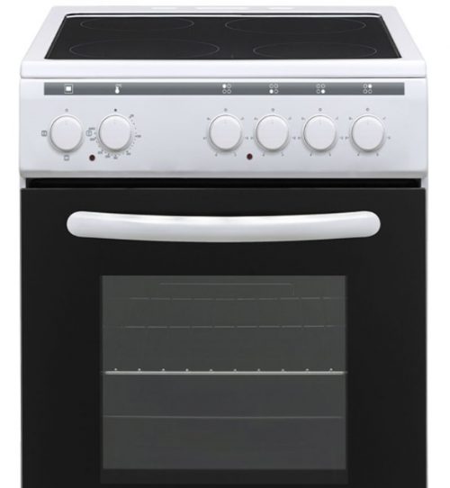 Geratek Standherd mit Ceran Kochfeld Arezzo SH 5300 W - 50 cm - Weiß – Bild 2