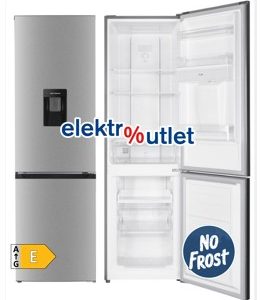 Geratek *E* No Frost Kühl-/ Gefrierkombination Kodiak KG 4100 S - mit Wasserspender - Edelstahl