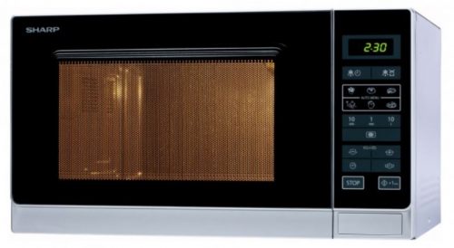 Sharp Solo Mikrowelle silber 900 Watt R 342 INW – Bild 3