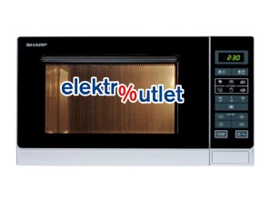 Sharp Solo Mikrowelle silber 900 Watt R 342 INW