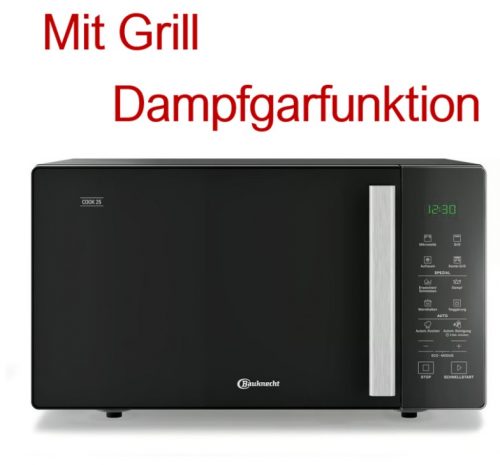 Bauknecht MW 254 SM Stand-Mikrowelle mit Grill - schwarz – Bild 2