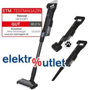 Hoover HF2 Akku Staubsauger bis 40 Min kabellos Tierhaar LED-Düse beutellos