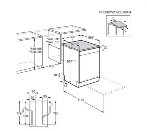 AEG  Stand-Geschirrspüler 60 cm - FFB 7674 APW – Bild 14