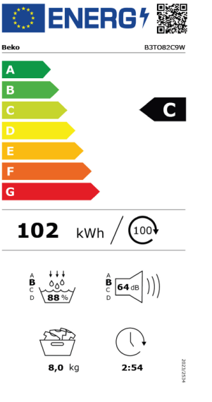 Beko Wärmepumpentrockner 8 kg - B3 TO 82 C9W – Bild 9