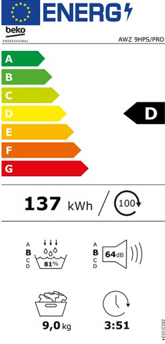 Beko Gewerbe-Wärmepumpentrockner 9 kg <br> AWZ 9HPS/PRO BP – Bild 7