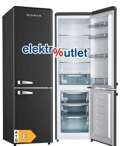 Wolkenstein Retro Kühl-/ Gefrierkombination - schwarz matt