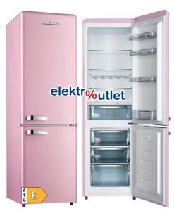 Wolkenstein Retro Kühl-/ Gefrierkombination pink