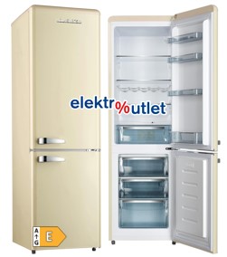 Wolkenstein Retro Kühl-/ Gefrierkombination cremé