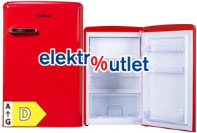 Amica Retro-<br>Kühlschrank mit Gefrierfach<br> KSR 361 160 R