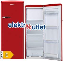 Amica Retro-Kühlschrank mit Gefrierfach - KSR 364 150 R