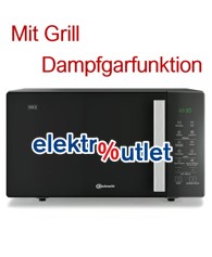 Bauknecht 1.000 Watt Grill Stand-Mikrowelle 25 Liter schwarz - MW 254 SM