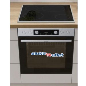 Gorenje BC6737E02X + ECD641BX Einbau-Herdset – 77 Liter, Glaskeramik, Energieklasse A