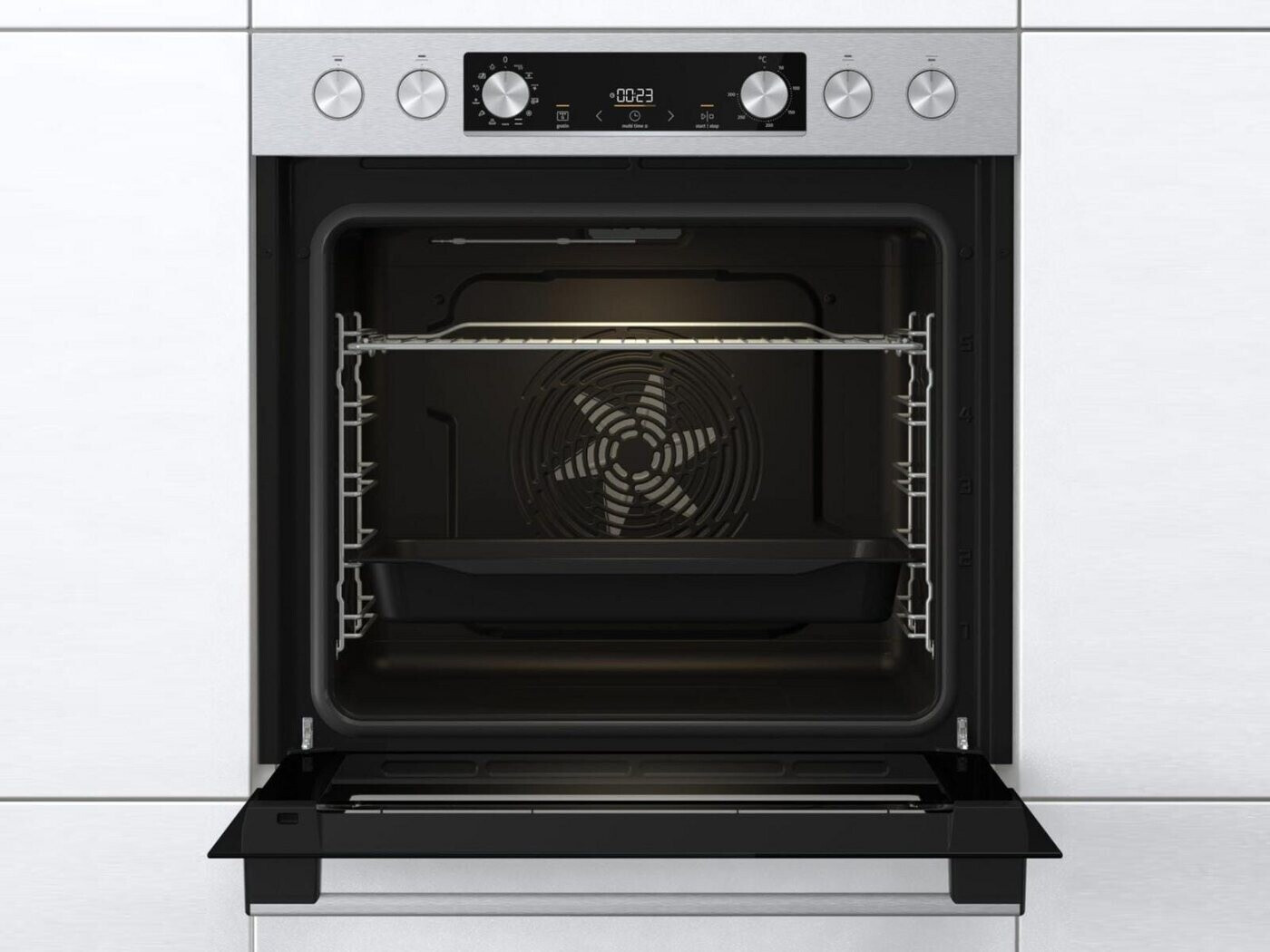 Gorenje BC6737E02X + ECD641BX Einbau-Herdset – 77 Liter, Glaskeramik, Energieklasse A – Bild 4