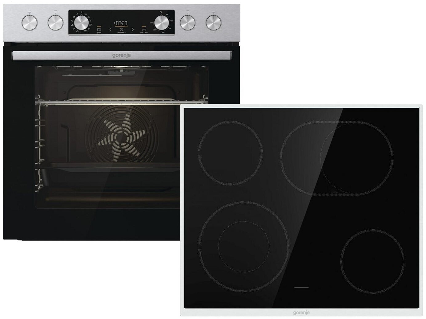 Gorenje BC6737E02X + ECD641BX Einbau-Herdset – 77 Liter, Glaskeramik, Energieklasse A – Bild 9