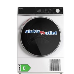 Sharp KD-WNHL8S9GWB-DE Wärmepumpentrockner – 8 kg, Energieklasse B, WiFi