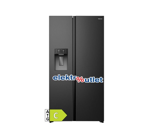 Hisense RS5P528STFC Side-by-Side – 528 L, Total No Frost, C, Schwarz