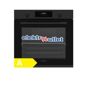 Sharp K-71 P28 BNH-EU Einbau-Backofen – matt schwarz, Pyrolyse