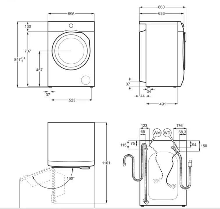 AEG L6FBF50498 Waschmaschine – 9 kg, 1400 U/min, Energieklasse A – Bild 8