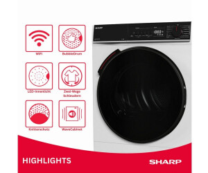 Sharp KD-WNHL8S9GWB-DE Wärmepumpentrockner – 8 kg, Energieklasse B, WiFi – Bild 9